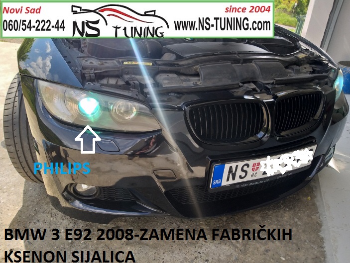 zamena xenon sijalica d1s philips osram ksenon bmw e90 e91 e92 e93 novi sad tuning servis auto